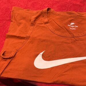 Nike Burnt Orange Tee with White Swoosh
